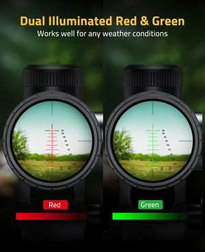 EZshoot Scope Rings, dual illuminated red & green