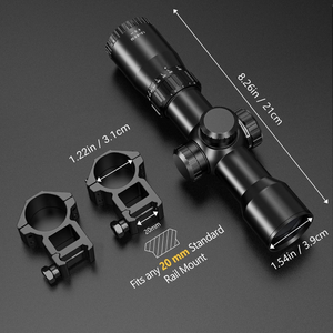 EZshoot 5-5x32 Crossbow Scope, rail mount fits any standard