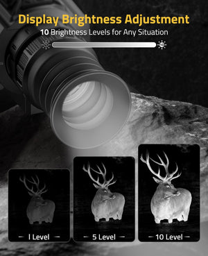 EZshoot Thermal Scope, display brightness adjustment