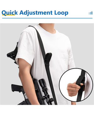 2 Point Rifle Sling With Quick Adjustment Loop