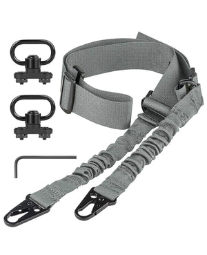 The best 2 point sling with elastic cord design and sling swivels