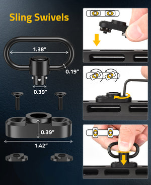 QD Sling Swivels for 2 Point Sling