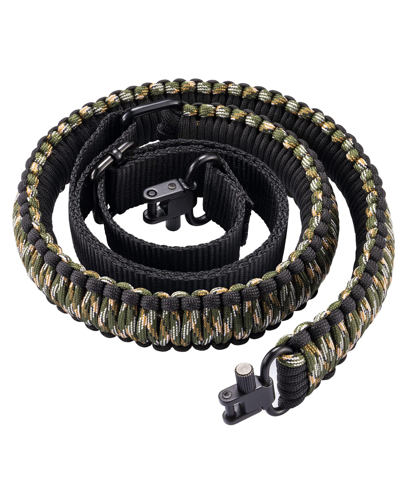 EZshoot Rifle Sling Strap 550 Paracord 2 Point Sling with Tri-Lock Swivel