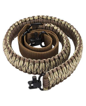 EZshoot Rifle Sling Strap 550 Paracord 2 Point Sling with Tri-Lock Swivel