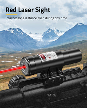 Rifle Scope with Red Laser Sight