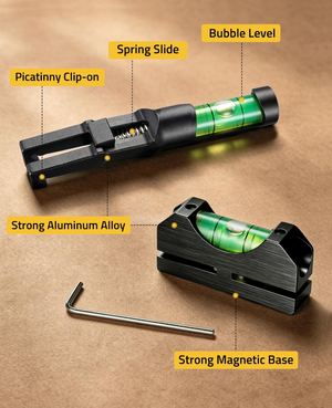EZshoot Scope Leveling Kit, picatinny clip-on strong aluminum alloy