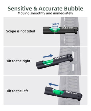 EZshoot Anti-cant Bubble Scope Leveling Kit, scope is not tilted