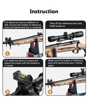 Gun Leveling Scope Leveling Kit With Magnetic Bubble Level - Precision Leveling Tool ...