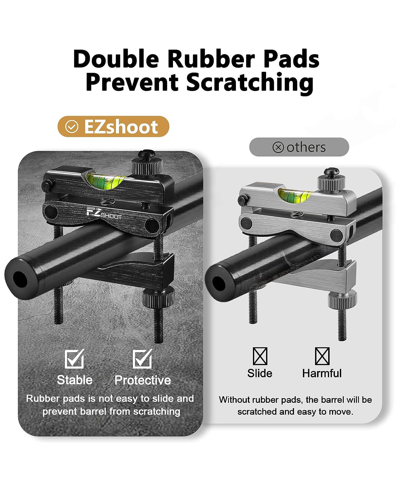 EZshoot scope mounting kit with double rubber pads