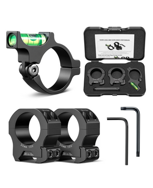 EZSHOOT 30mm Scope Level Rings 1in Height Picatinny Mount