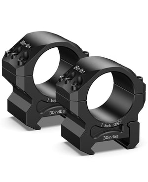 EZshoot Mount 1 inch Scope Rings, /lbs /ls 1inch x 0.87inch