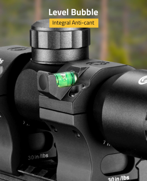 EZshoot Precision High Profile Scope Mount, level bubble integral anti-cant