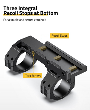 EZshoot Scope Mount, for a stable and secure zero hold recoil stops 1 Inch