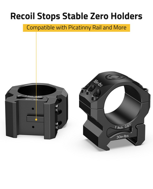 EZshoot Precision Scope Rings, compatible with picatinny rail and more 1inch x 0.87inch