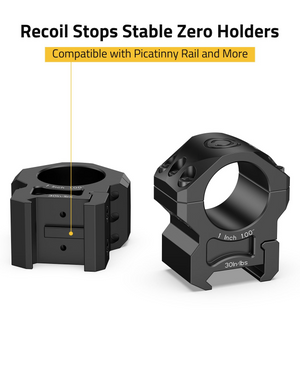 EZshoot Precision Scope Rings, compatible with picatinny rail and more 1inch x 1.00inch