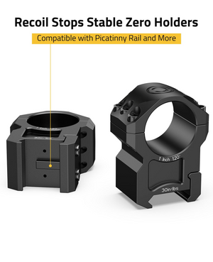 EZshoot Precision Scope Rings, compatible with picatinny rail and more 1inch x 1.20inch