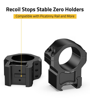 EZshoot Precision Scope Rings, compatible with picatinny rail and more 30mm x 1.26inch