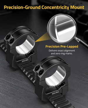 EZshoot Scope Rings, precision-ground concentricity mount precisionpre-lapped High