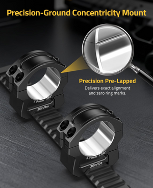 EZshoot Scope Rings, precision-ground concentricity mount precisionpre-lapped Medium