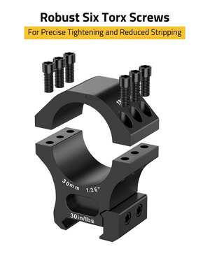 EZshoot Profile Scope Mount, robust six torx screws High