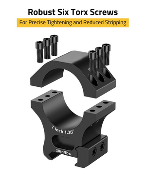 EZshoot Profile Scope Mount, robust six torx screws High
