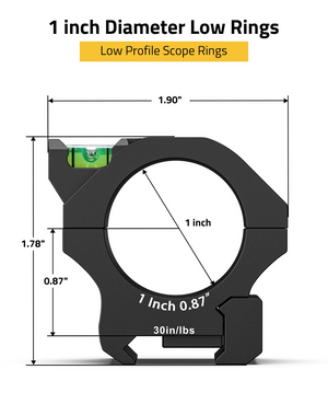 EZshoot Precision High Profile Scope Mount, low profile scope rings
