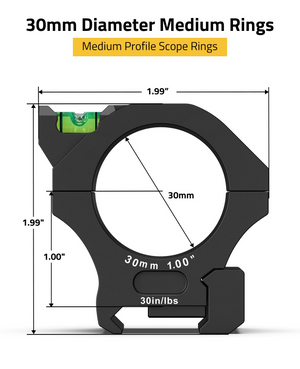 EZshoot Precision High Profile Scope Mount, medium profile scope rings