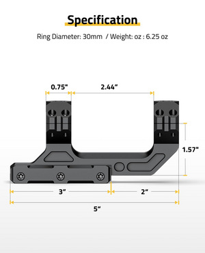 EZshoot Scope Mount, specification 30 mm