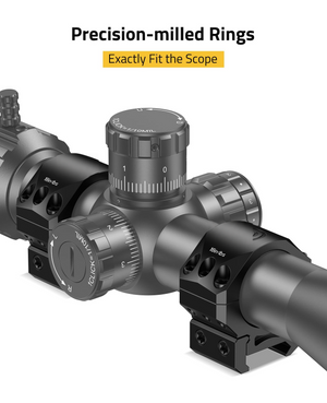 EZshoot Precision Scope Rings, precision-milled rings exactly fitthe scope 30mm x 0.90inch