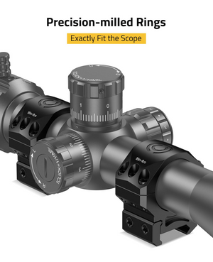 EZshoot Precision Scope Rings, precision-milled rings exactly fit the scope 30mm x 1.00 inch