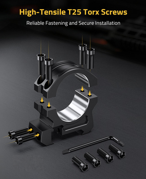 EZshoot Scope Rings, reliable fastening and secure installation Medium