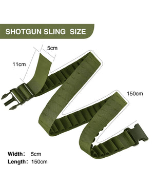 EZshoot Shotgun Shell Bandolier for 12 or 20 Gauge Hold 56 Shells