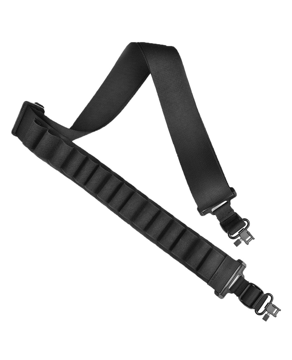 EZshoot Shotgun Sling with Shell Holder Holds 15 Shells for 12 Gauge for Outdoors