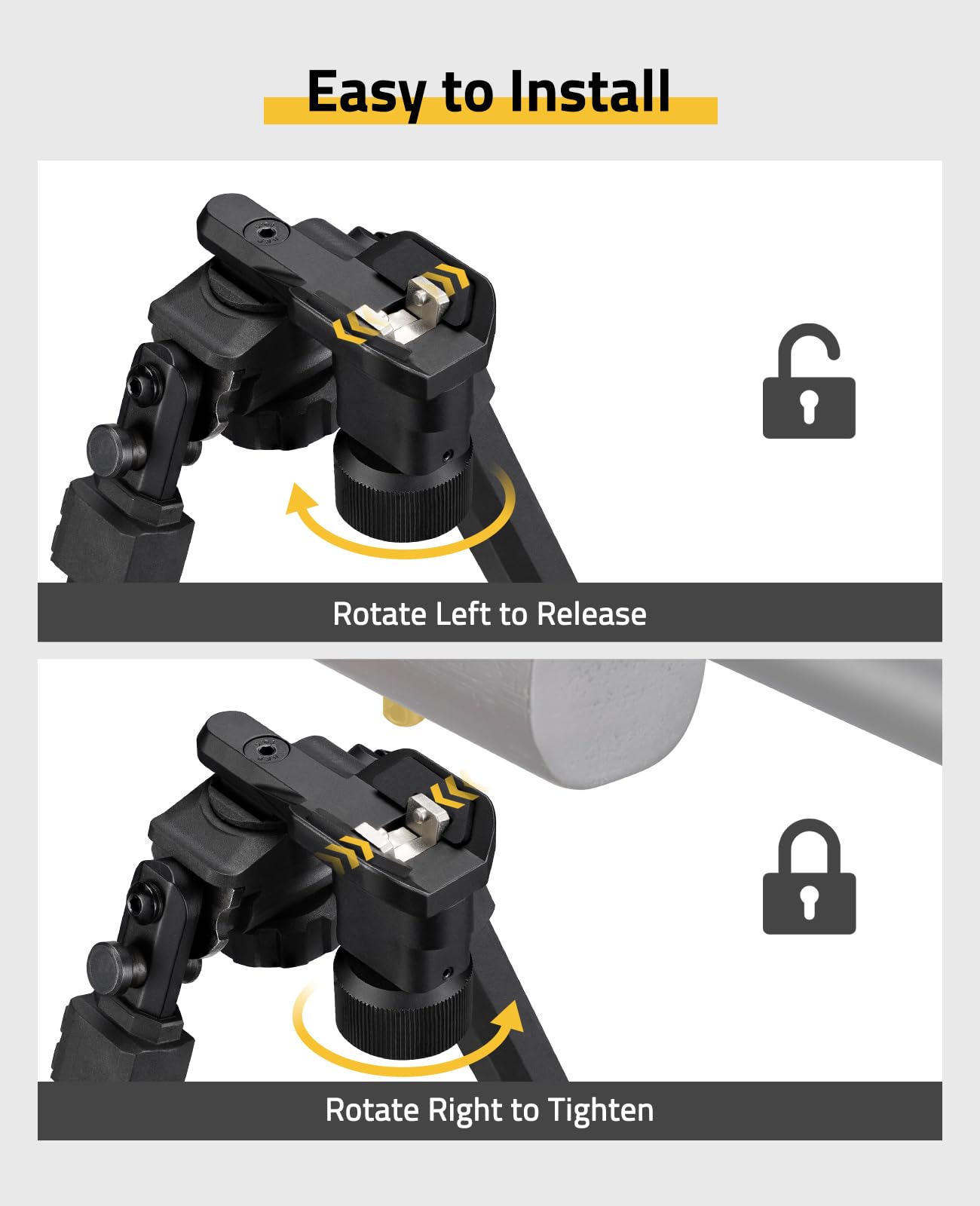 EZshoot Sling Stud Bipod Tilting Sling Swivel Bipod Lightweight High-Strength