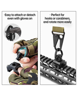 How to use the sling swivels