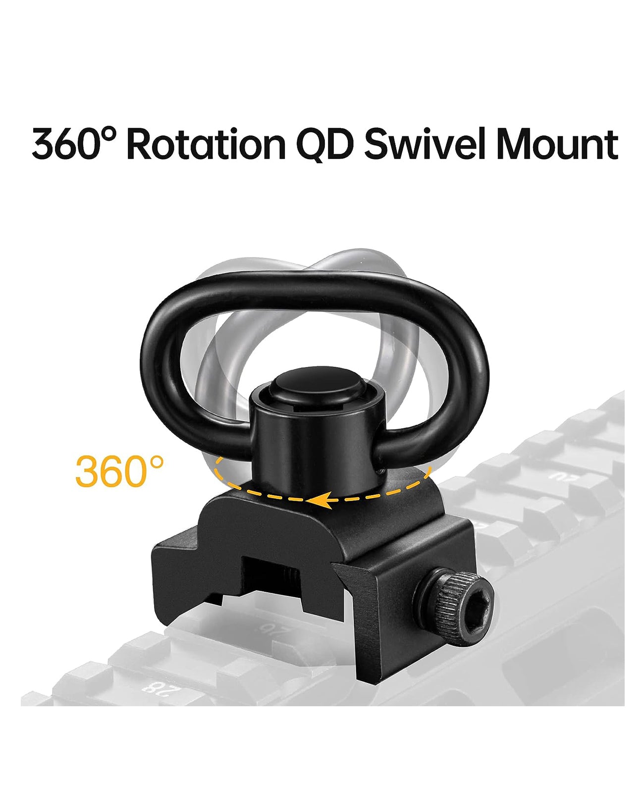 360 degree rotation  QD sling swivels