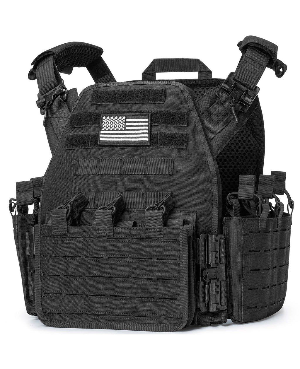 EZshoot Tactical Vest Quickly Release Airsoft Vest with Molle System