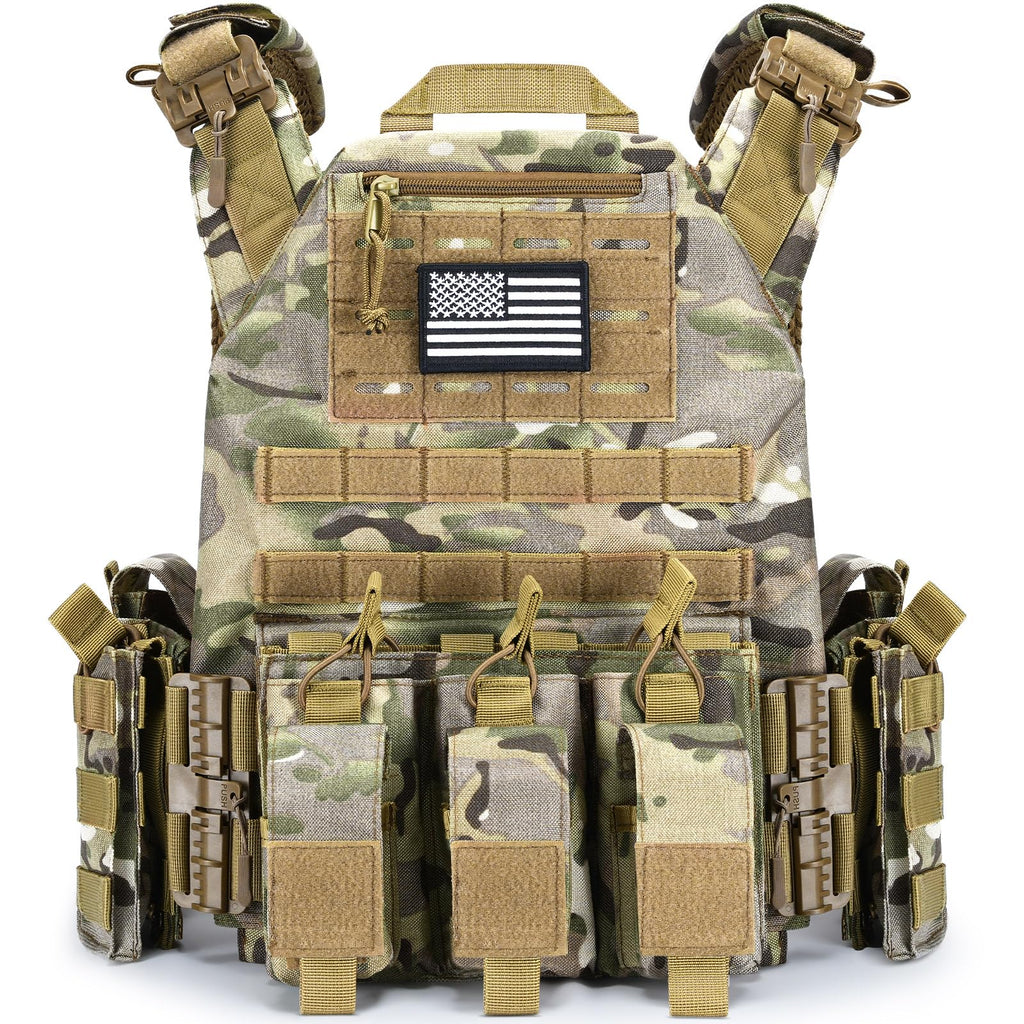 EZshoot Tactical Vest with Quick Release, Adjustable Size, Breathable Outdoor