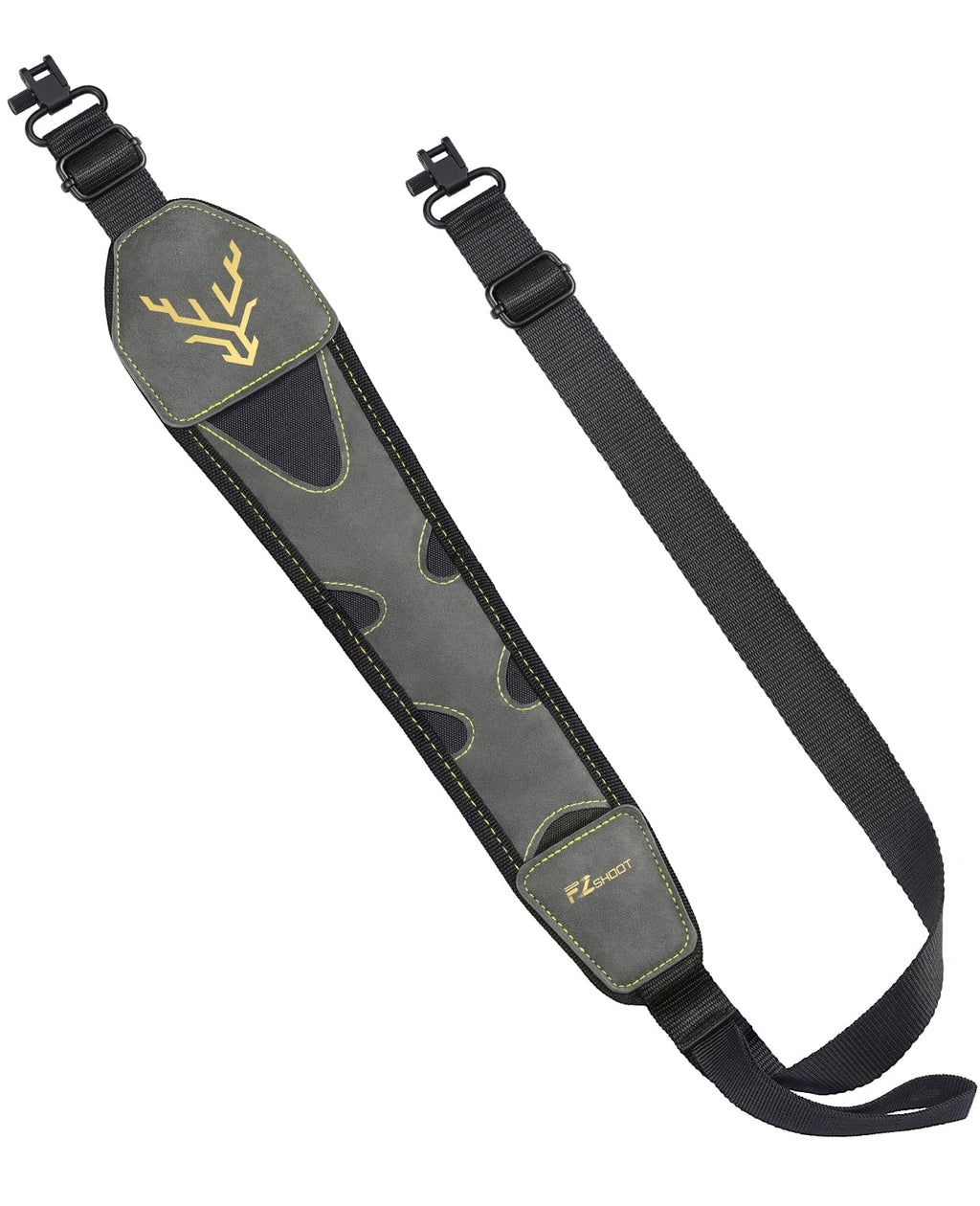 EZshoot Two Point Sling Shotgun Sling with Swivels for Outdoors Grey