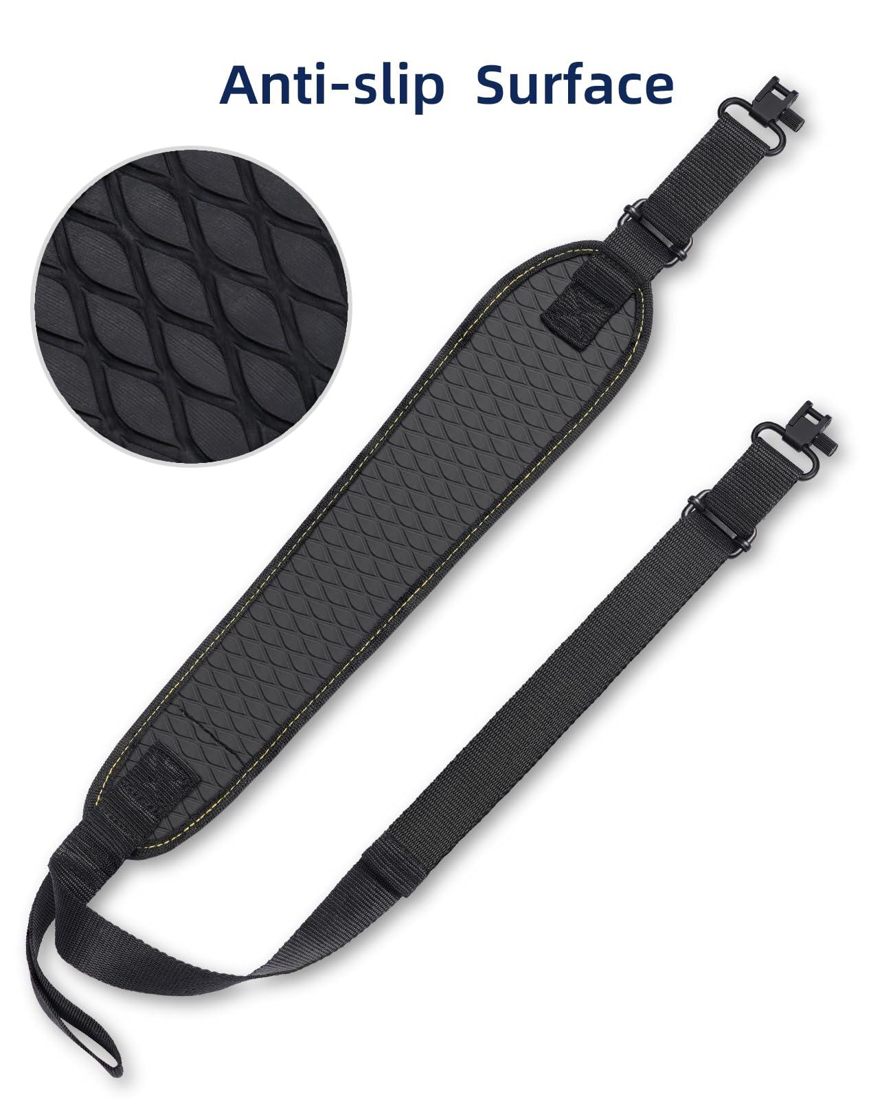 EZshoot Two Point Sling Shotgun Sling with Swivels for Outdoors Grey