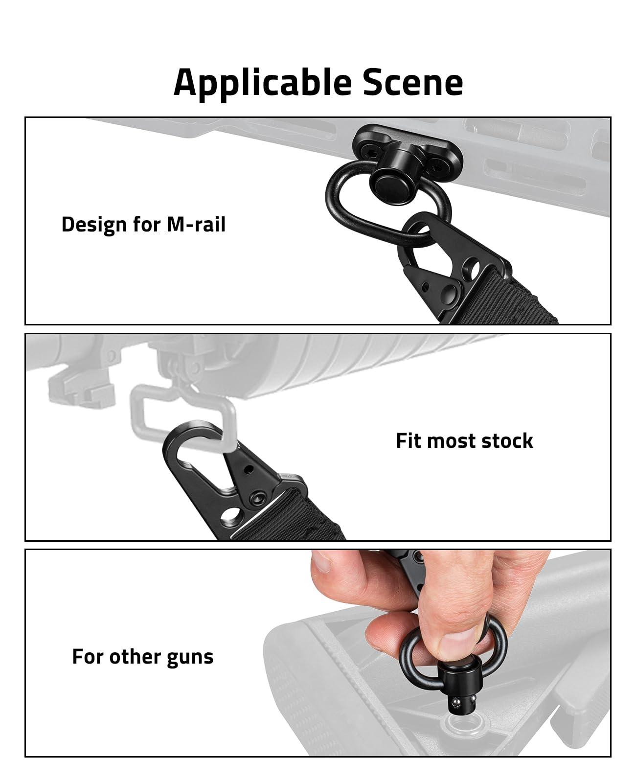 EZshoot Adjustable Two Point Sling with Removable Shoulder Pad