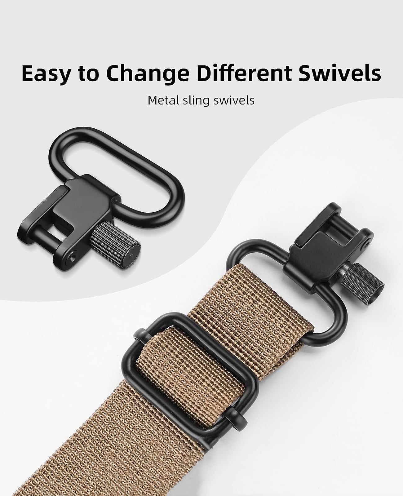 2 Point Sling with Detachable Sling Swivels