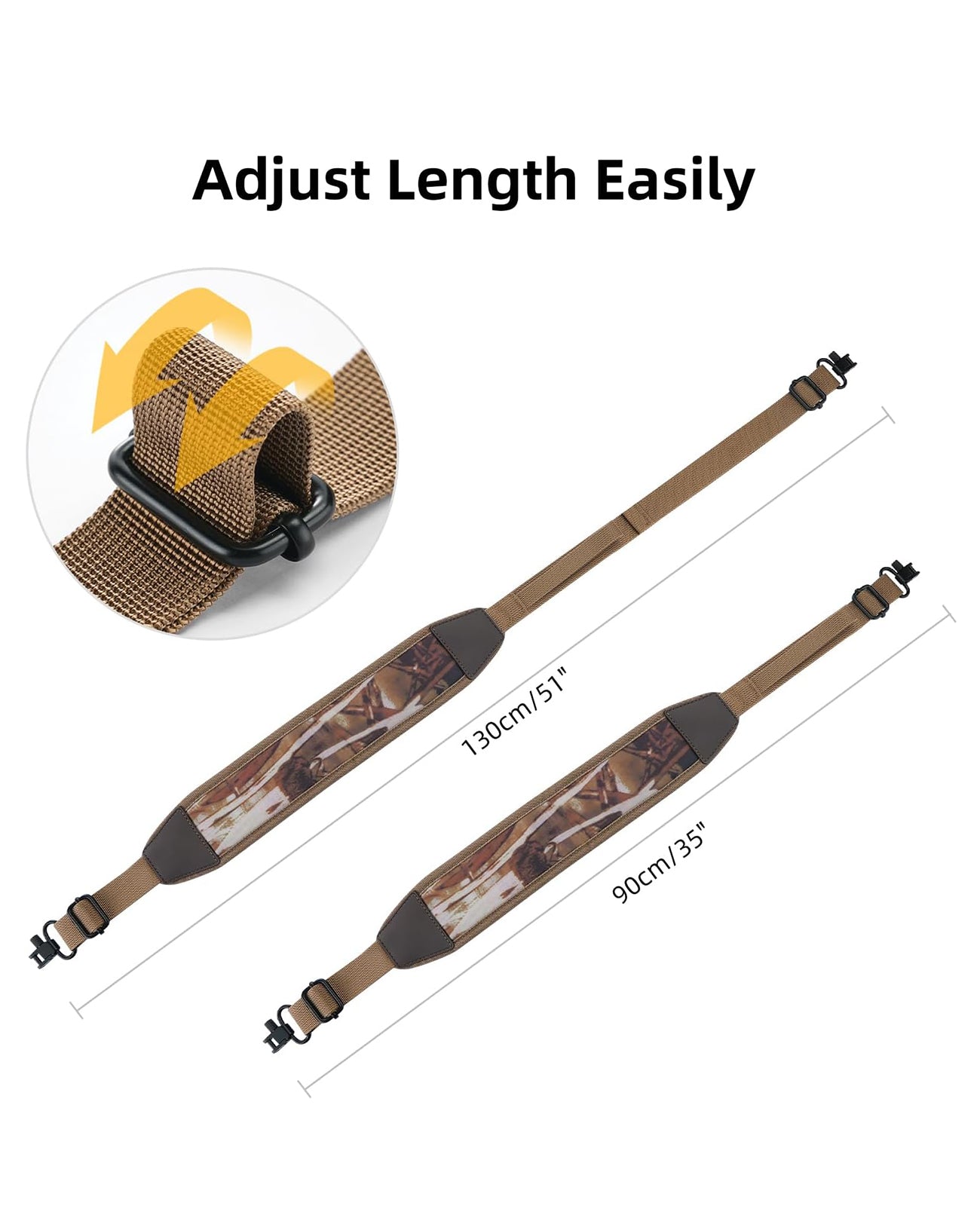 Adjustable Length 2 Point Sling for Rifles