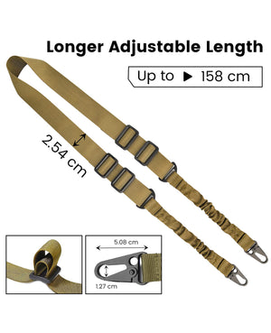 EZshoot Two Points Sling with Length Adjuster Metal Hook 2 Pack