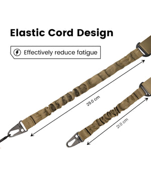 EZshoot Two Points Sling with Length Adjuster Metal Hook 2 Pack