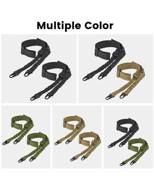 EZshoot Two Points Sling with Length Adjuster Metal Hook 2 Pack