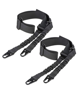 EZshoot Two Points Sling with Length Adjuster Metal Hook 2 Pack