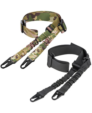 EZshoot Two Points Sling with Length Adjuster Metal Hook 2 Pack