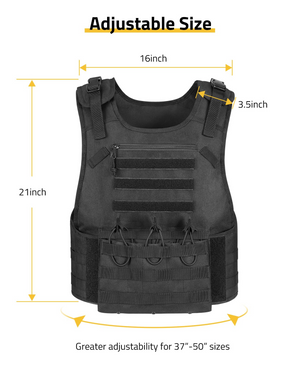 EZshoot Outdoor Vest, adjustable size, 16inch x 3.5inch x 21inch