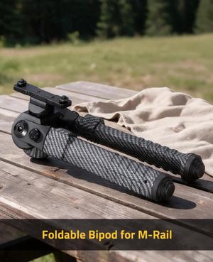 foldable bipod for m-rail – EZshoot Carbon Fiber Bipod